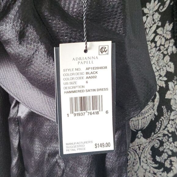 Adrianna Papell Satin Halter-Neck Cold-Shoulder Gown - Picture 2 of 3